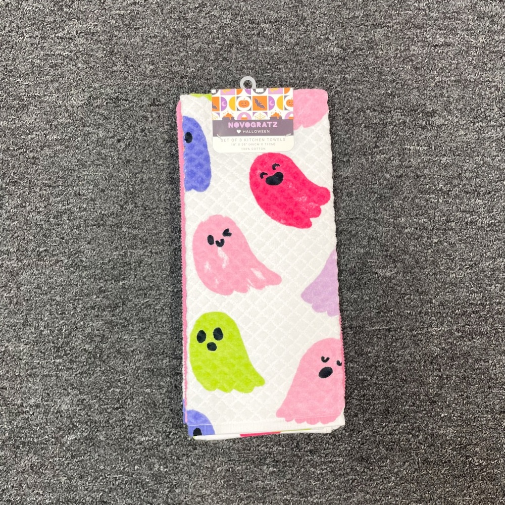 Colorful Ghost 100% Cotton Hand Towel Set